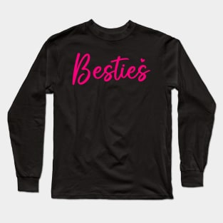 Besties Cute Matching Mother Daughter Best Friend Womens Long Sleeve T-Shirt